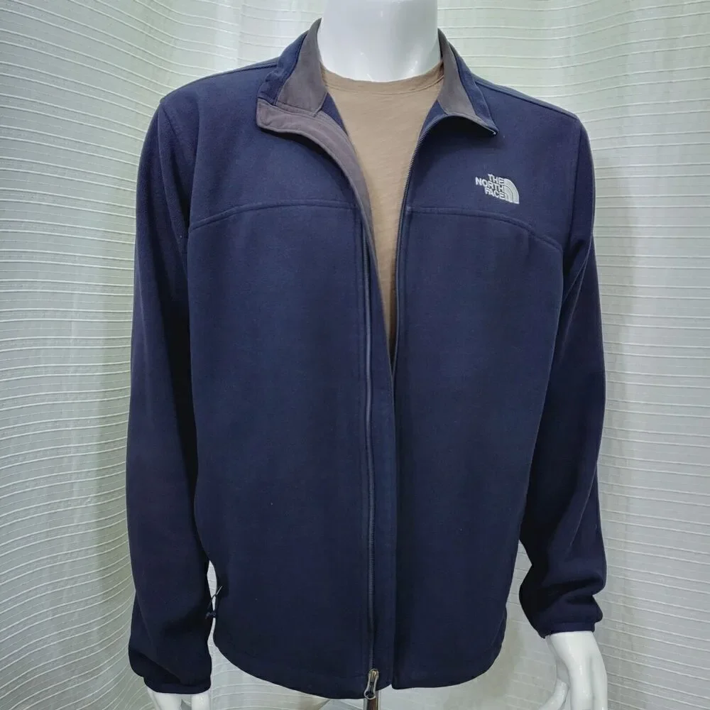 TNF The North Face A14U Windwall 1 Jacket Navy w Grey Accents Men's L